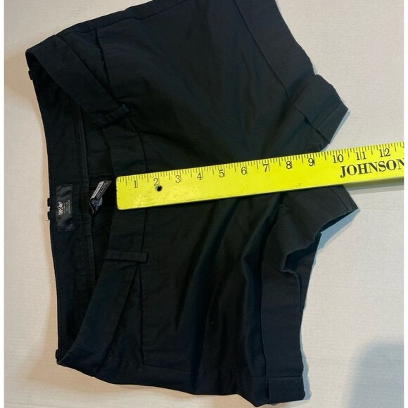 Mossimo Stretch Extensible Cuffed Shorts Black Size 10 - Picture 7 of 8